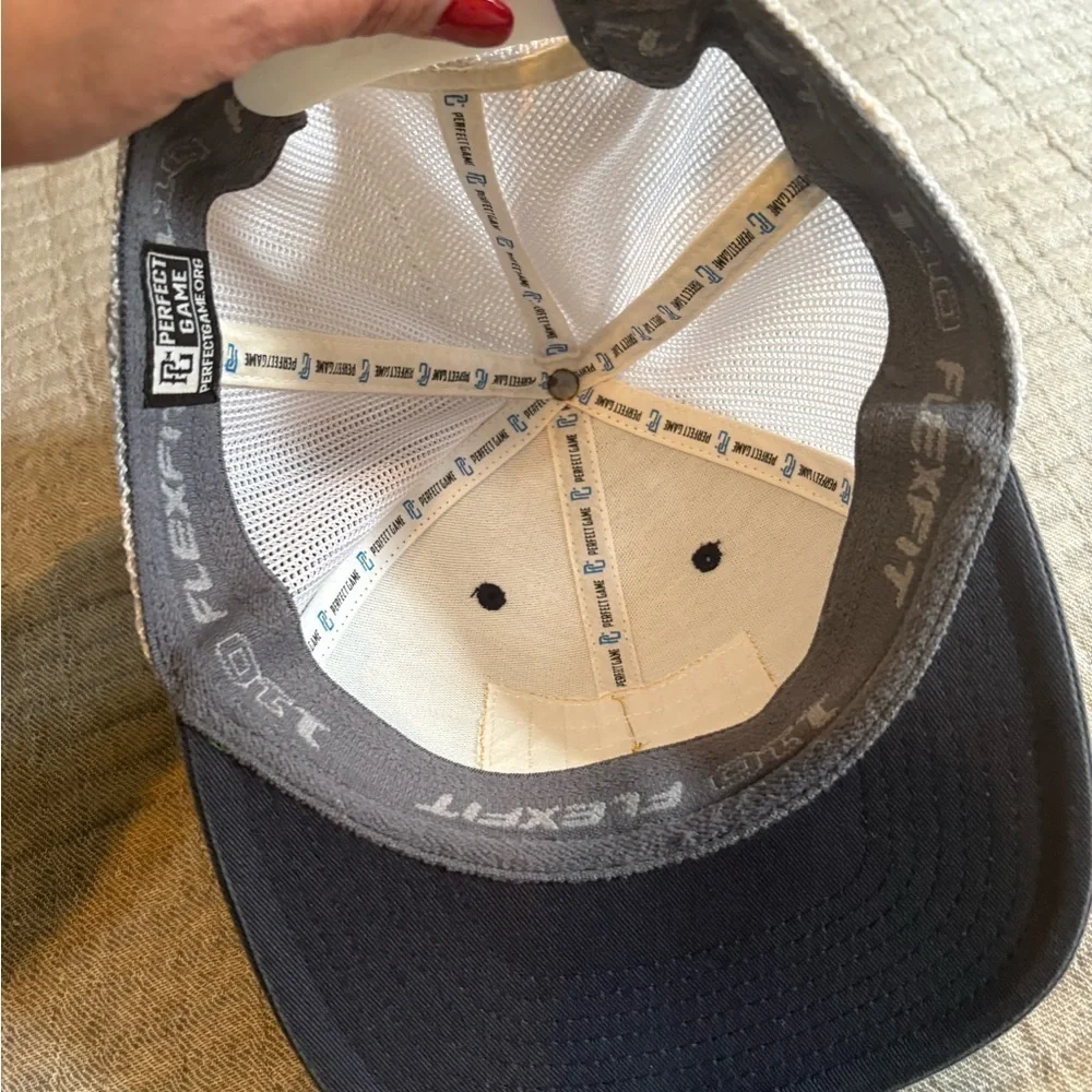 PERFECTGAME  Freedom Logo Adjustable Snapback Cap Hat Navy/White